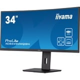 iiyama ProLite XCB3494WQSN-B5 34" Moniteur UltraWide incurvé  Noir