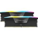 Corsair Kit 32 Go DDR5-6000 (2x16 Go), Mémoire vive Noir, CMH32GX5M2B6000C38, Vengeance RGB, XMP