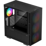 DeepCool CH560 boîtier midi tower Noir | 1x USB-A | 1x USB-C | RGB | Verre Trempé