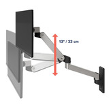 Ergotron Ergotron LX Pro - Mounting kit alu, Support de moniteur Aluminium