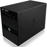 ICY BOX IB-3640SU3, Boîtier disque dur Noir, HDD, SATA, 3.5", USB 3.2 Gen 1 (3.1 Gen 1) Type-B, Noir, Aluminium, Plastique