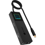 ICY BOX IB-DK4038-LCD, Station d'accueil Anthracite