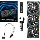Lian Li UNI FAN SL120 LCD Wireless ventilateurs de boîtier RGB  Noir, 3 pièces, 120 x 124.5 x 28 mm, PWM