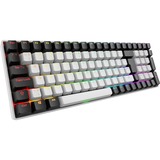 Sharkoon SKILLER SGK50 S2, clavier gaming Blanc, Layout BE, Gateron Red, LED RGB, Hot-swappable