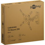 goobay Support mural TV Caravan FULLMOTION (M), 13 à 43 pouces Argent