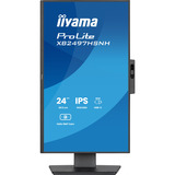 iiyama ProLite XB2497HSNH-B1 23.8" Moniteur Noir, 1x DisplayPort, 1x HDMI, 3x USB-C, 2x USB-A, 1x RJ-45, Webcam