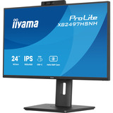 iiyama ProLite XB2497HSNH-B1 23.8" Moniteur  Noir, HDMI, DisplayPort, LAN, Audio, USB-C, Webcam