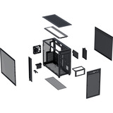 ASUS Prime AP303 - Tempered Glass Panel boîtier midi tower Noir | 2x USB-A | 1x USB-C | Window