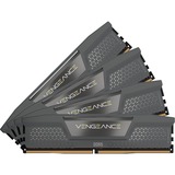 Corsair 64 Go DDR5-6000 (4x 16 Go) Quad-Kit, Mémoire vive Noir, CMK64GX5M4B6000Z36, Vengeance, AMD EXPO