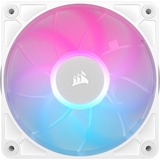 Corsair RX120 MAX RGB, Ventilateur de boîtier Blanc, 3 pièces, connecteur de ventilateur PWM à 4 broches
