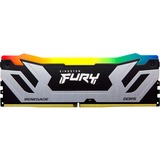 Kingston 24 Go DDR5-8400 (1x 24 Go), Mémoire vive Argent/Noir, KF584CU40RSA-24, Renegade Silver RGB, XMP 3.0