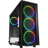 Sharkoon TG4M RGB boîtier midi tower Noir | 2x USB-A | RGB | Window