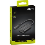 goobay Adaptateur USB-C vers VGA Noir, 0,2 mètre