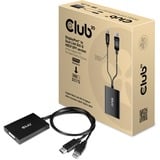 Club 3D Adaptateur actif DisplayPort vers DVI-D Dual Link HDCP OFF pour écrans Apple Cinema Noir