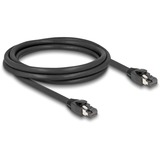 DeLOCK Câble réseau RJ-45 S/FTP Cat.8.1 Noir, 2 mètres