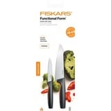Fiskars Functional Form Couteaux de cuisine 2 pièces Noir/en acier inoxydable