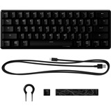 HyperX Alliage Origins 60, clavier gaming Noir, Layout États-Unis, HyperX Aqua