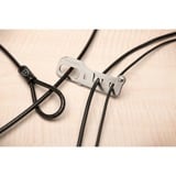 Kensington CableSaver™ Câbles antivol, Verrou antivol Argent, Métal, Gris