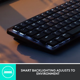 Logitech MX Mechanical Mini clavier Noir, Layout US-International (QWERTY), GL Tactile, 80% (TKL)