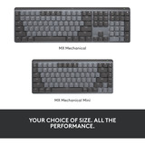 Logitech MX Mechanical Mini clavier Noir, Layout US-International (QWERTY), GL Tactile, 80% (TKL)