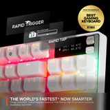SteelSeries Apex Pro TKL Gen 3 RGB clavier gaming mécanique Blanc, Layout US (QWERTY), SteelSeries OmniPoint 3.0, 80% (TKL)