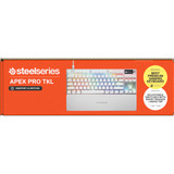SteelSeries Apex Pro TKL Gen 3 RGB clavier gaming mécanique Blanc, Layout US (QWERTY), SteelSeries OmniPoint 3.0, 80% (TKL)
