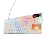 SteelSeries Apex Pro TKL Gen 3, clavier gaming Blanc, Layout États-Unis, SteelSeries OmniPoint 3.0, LED RGB