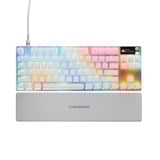 SteelSeries Apex Pro TKL Gen 3, clavier gaming Blanc, Layout États-Unis, SteelSeries OmniPoint 3.0, LED RGB