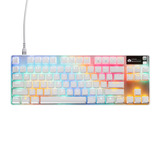 SteelSeries Apex Pro TKL Gen 3, clavier gaming Blanc, Layout États-Unis, SteelSeries OmniPoint 3.0, LED RGB