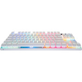 SteelSeries Apex Pro TKL Gen 3, clavier gaming Blanc, Layout États-Unis, SteelSeries OmniPoint 3.0, LED RGB