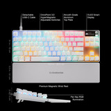 SteelSeries Apex Pro TKL Gen 3, clavier gaming Blanc, Layout États-Unis, SteelSeries OmniPoint 3.0, LED RGB