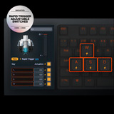 SteelSeries Apex Pro TKL Gen 3, clavier gaming Blanc, Layout États-Unis, SteelSeries OmniPoint 3.0, LED RGB