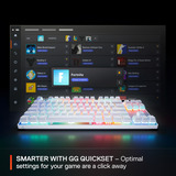 SteelSeries clavier gaming Blanc, Layout États-Unis, SteelSeries OmniPoint 3.0