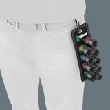 Wera Ceinture C Impaktor 1 jeu de douilles, 1/2", Clés mixtes à cliquet Noir, 9 pièces, pour clés à chocs