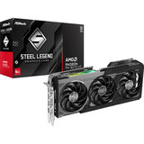 ASRock Radeon RX 9070 XT Steel Legend Dark 16GB, Carte graphique 3x DisplayPort, 1x HDMI 2.1, RDNA4