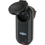 Brennenstuhl Comfort-Line prise à commande radio connecteur intermédiaire Noir, 2x prises