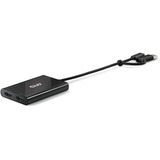 Club 3D Séparateur vidéo USB-C vers 2x HDMI avec DisplayLink, Repartiteur HDMI Noir