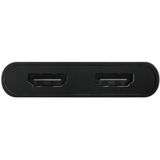 Club 3D Séparateur vidéo USB-C vers 2x HDMI avec DisplayLink, Repartiteur HDMI Noir