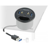 DeLOCK Hub USB 3 ports 1x Type-C + 2x Type-A + HD-Audio 