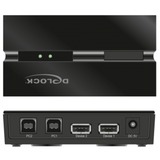 DeLOCK Switch 2 USB 2.0, Switch USB Noir