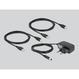 DeLOCK Switch 2 USB 2.0, Switch USB Noir