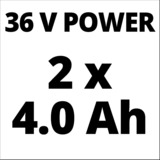 Einhell GE-CM 43 Li M Kit Tondeuse à gazon poussée Batterie Noir, Gris, Rouge Rouge/Noir, Tondeuse à gazon poussée, 43 cm, 2,5 cm, 7,5 cm, 600 m², Lames rotatives