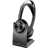 Happy People Voyager Focus 2 casque on-ear Noir, Support de charge inclus
