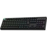 Keychron K10 HE-J1, clavier Noir/Noir, Layout BE, Gateron Double-Rail Magnetic Nebula, LED RGB, remplaçables à chaud, Bluetooth, 2,4 GHz