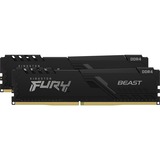 Kingston FURY Beast 16 Go DDR4-3600 (2x 8 Go) mémoire vive Noir, KF436C17BBK2/16, XMP 2.0