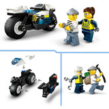 LEGO City - Poursuite avec la moto de police, Jouets de construction 60455