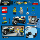 LEGO City - Poursuite avec la moto de police, Jouets de construction 60455