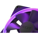 NZXT F140 RGB Twin Pack 140x140x26, Ventilateur de boîtier Noir, Jeu de 2 avec RGB et contrôleur de ventilateur.