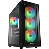 Sharkoon TG6M RGB boîtier midi tower Noir | 4x USB-A | RGB | Window