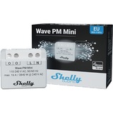 Shelly Qubino Wave PM Mini, Relais Gris clair/Blanc, 1 canal, Z-Wave